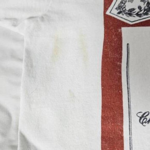 Junk Food Tees Men's White Graphic Print Budweiser T Shirt Size Small - Picture 9 of 9